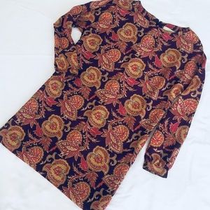 Loft Long-Sleeve Shift Dress